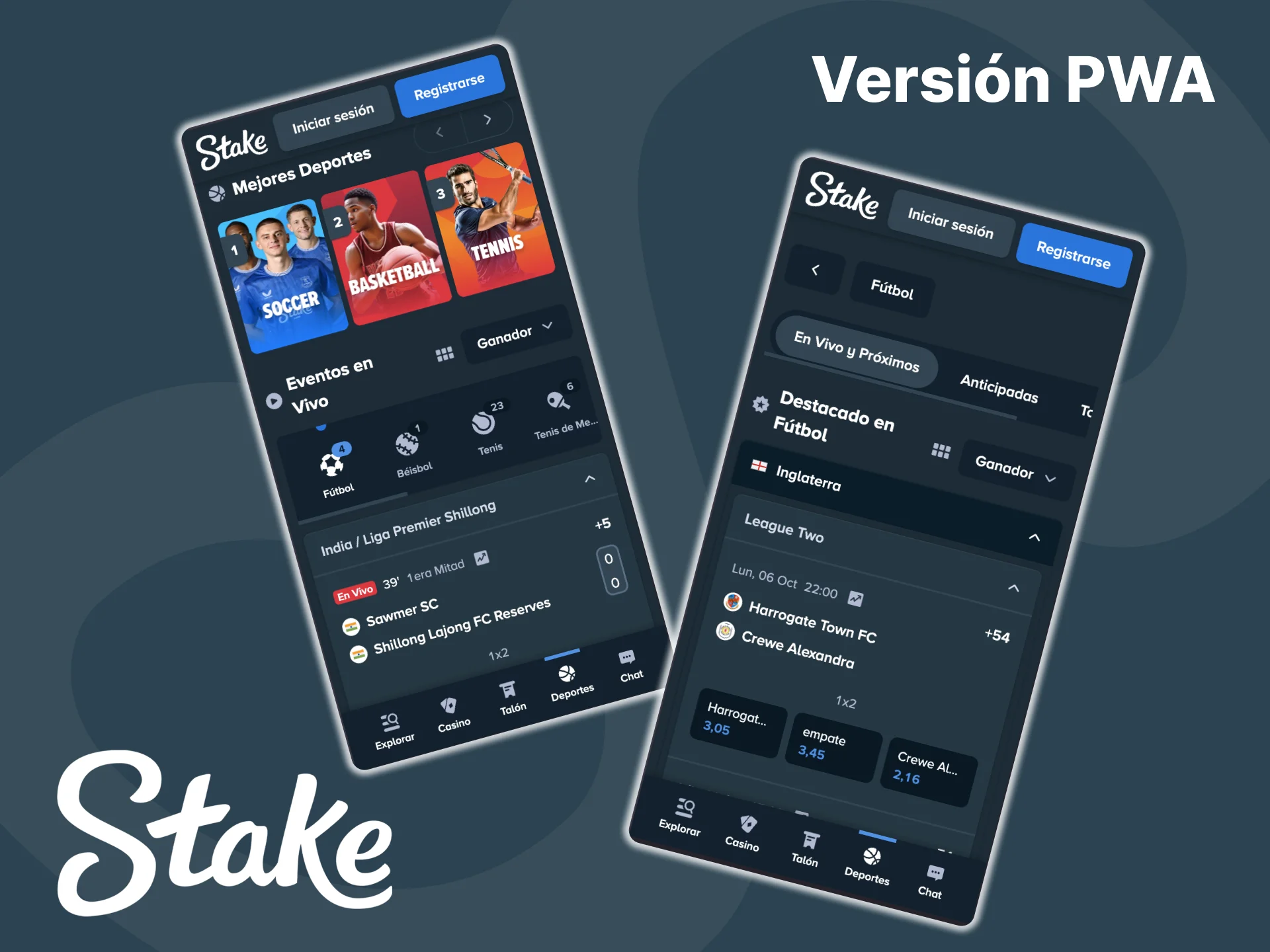 La aplicación PWA proporciona acceso a todos los juegos, apuestas y promociones en el sitio web oficial de Stake.