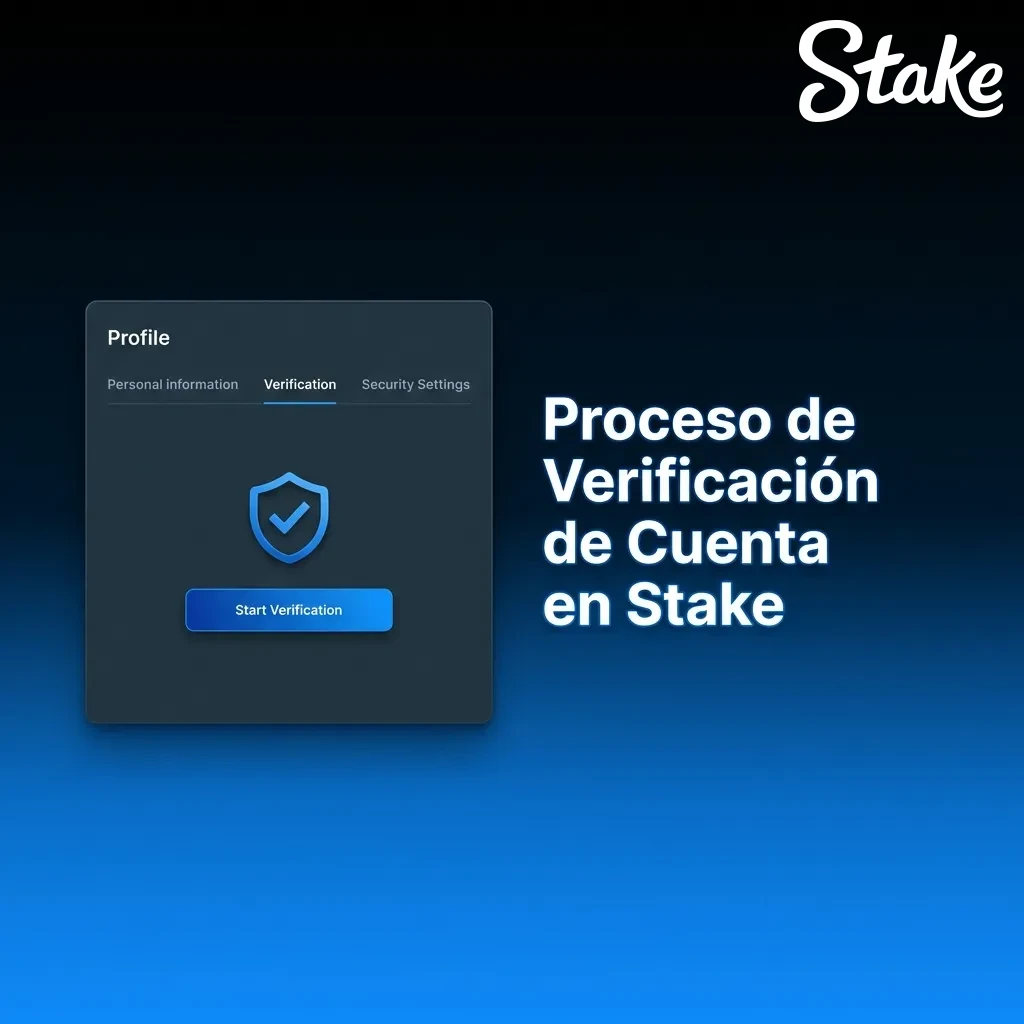 Usuario completando verificación de cuenta en Stake subiendo documentos de identidad y comprobante de domicilio