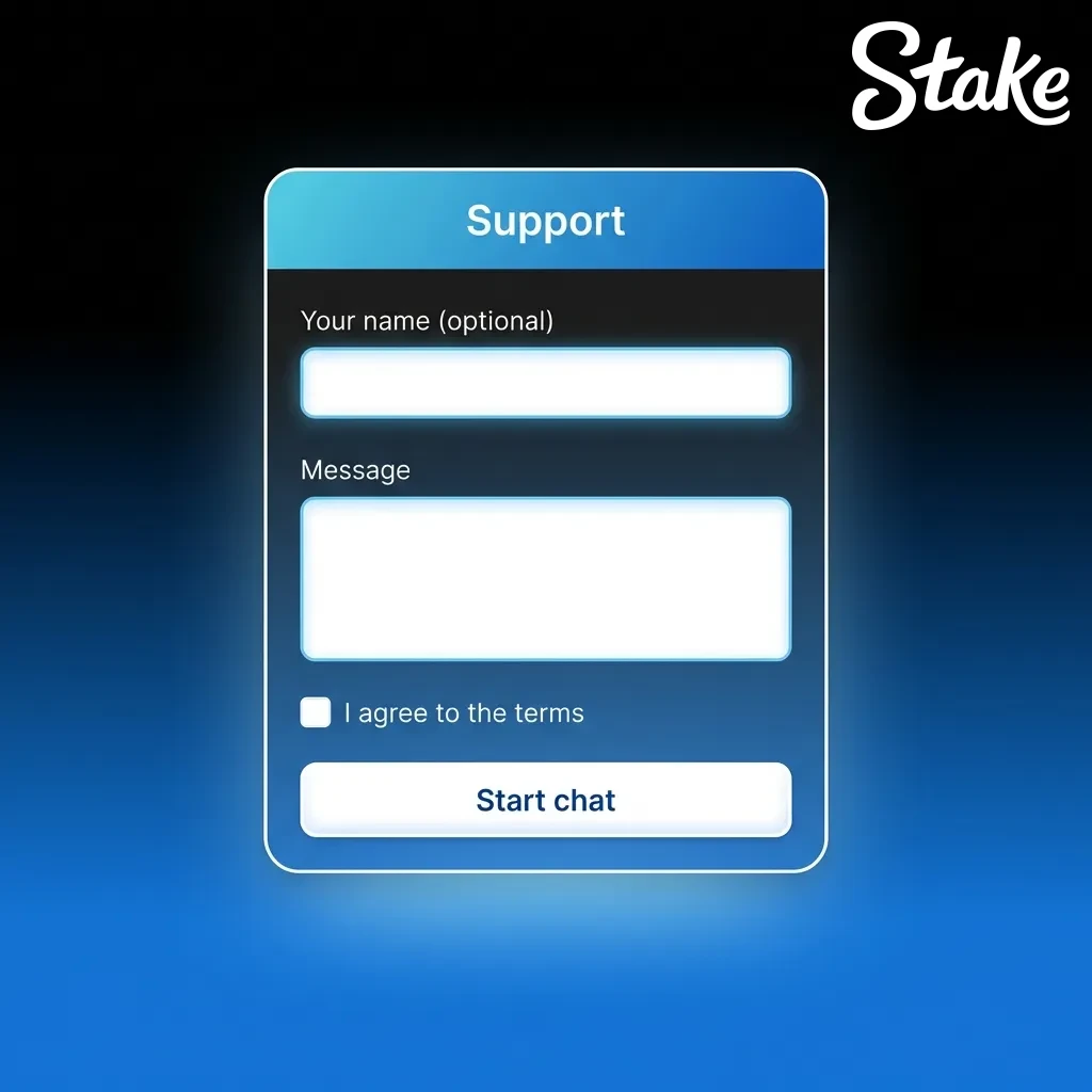 24/7 customer support contacts for Argentine users: live chat, email support@stake.com, help center, and social media