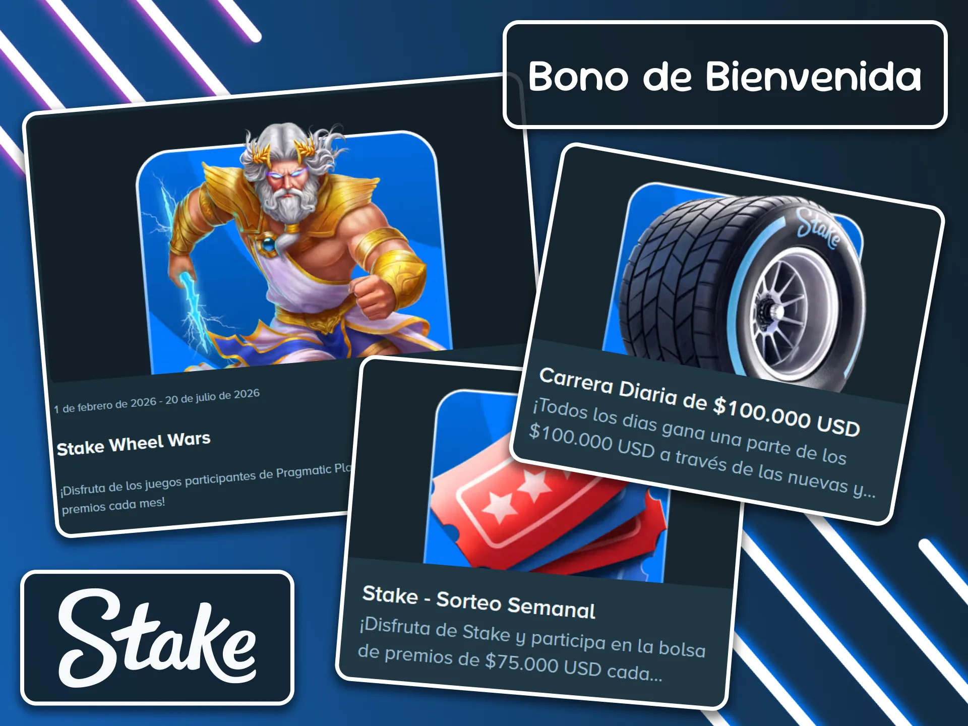 Consigue el bono de bienvenida exclusivo de Stake para jugadores de Argentina al realizar tu primer depósito.
