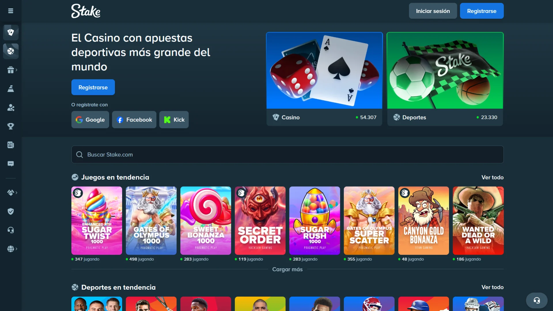 Disfruta apostando en Stake y prueba otras funciones de la plataforma.
