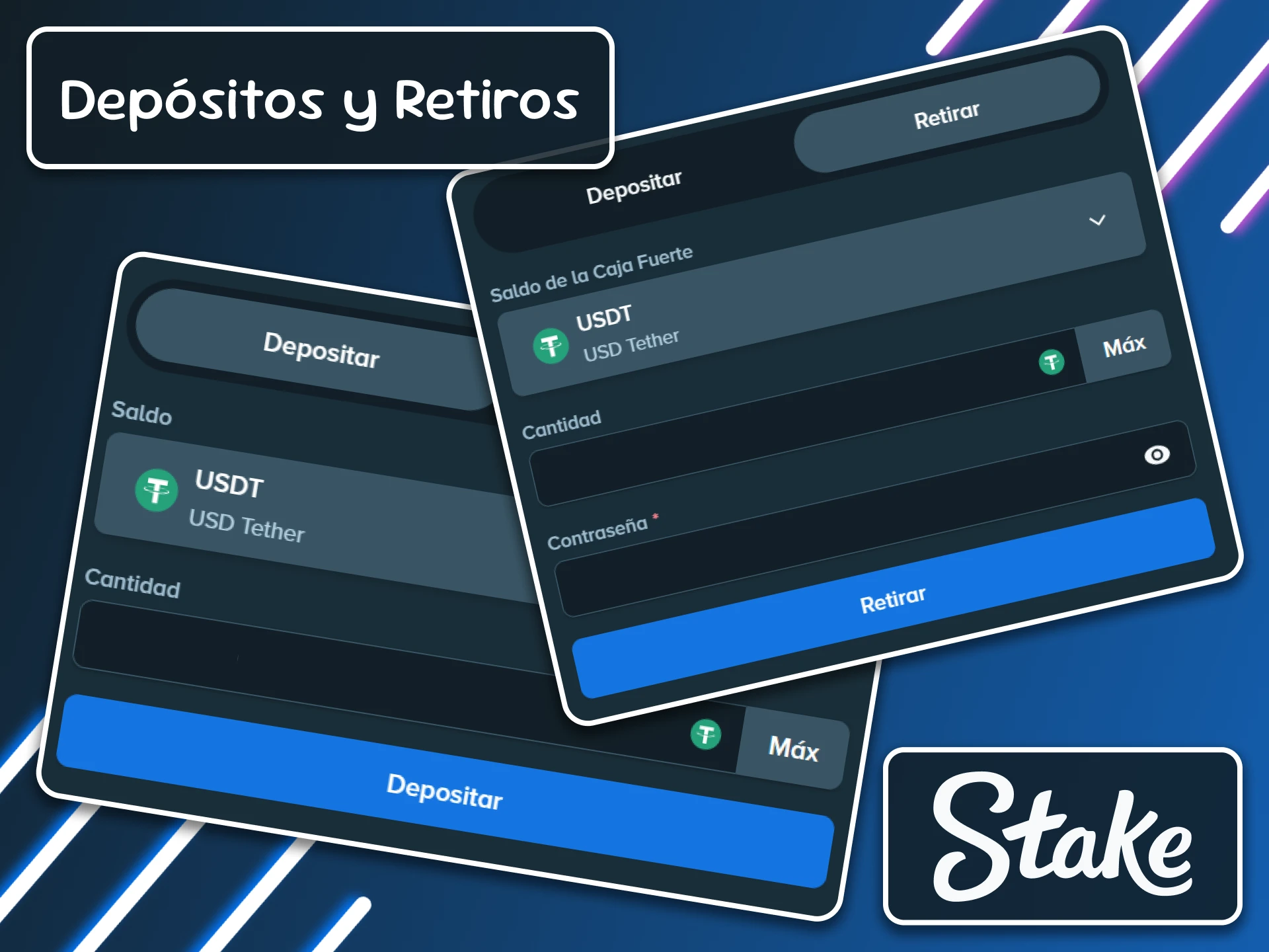 Gestiona tus ganancias al instante con los depósitos y retiradas inmediatas de Stake Argentina.